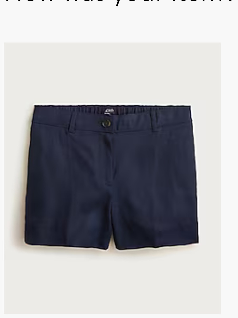 NWT JCrew 3” Linen Harbor Shorts Navy blue